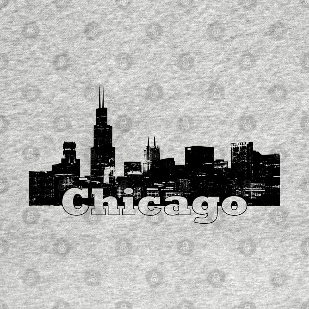 Chicago Skyline by Kingluigi